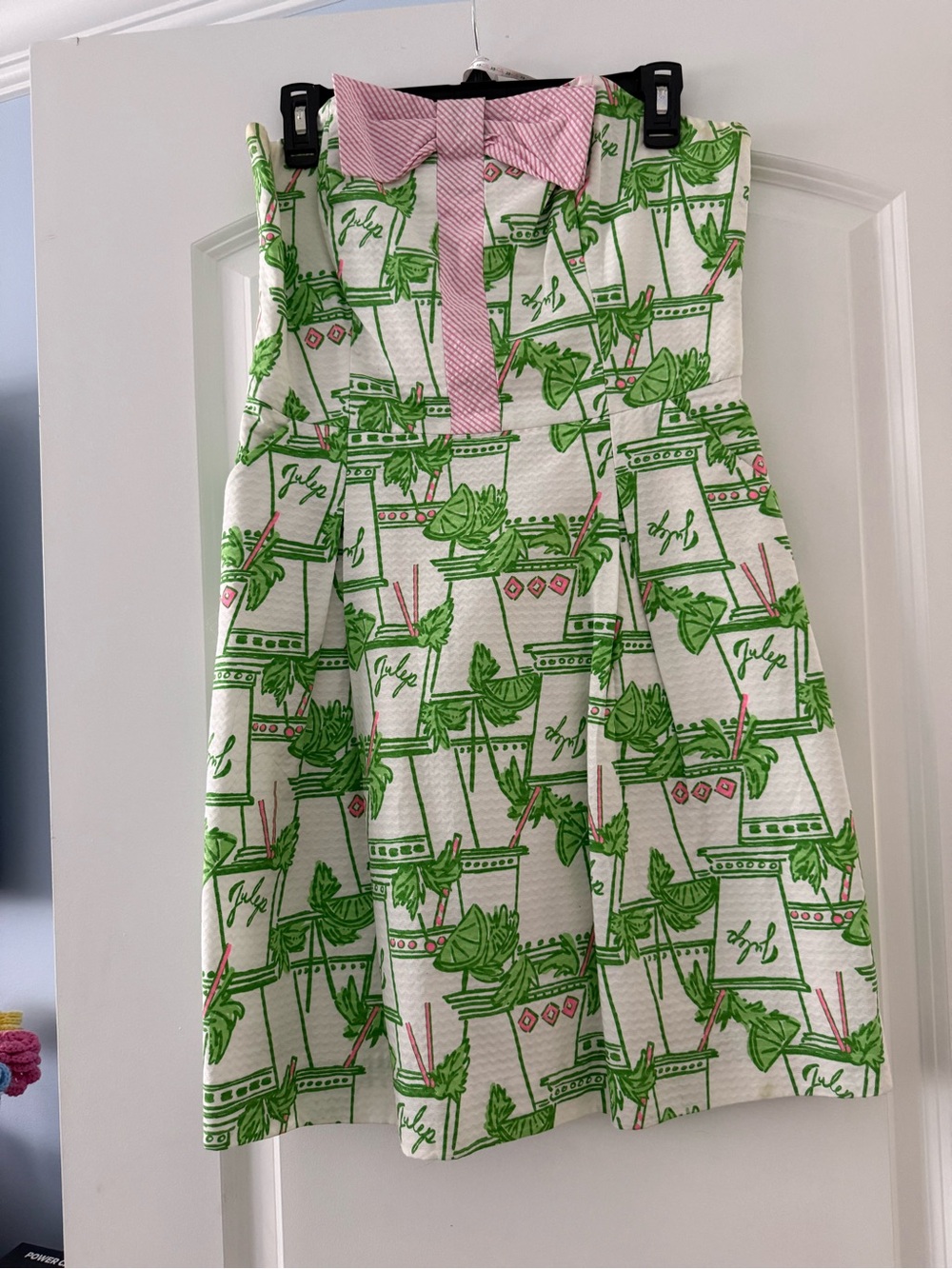 Lilly Pulitzer, Mint Julip (Holy Grail) Strapless Dress